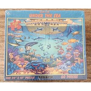 NEW Noah's Ark Under the Sea Puzzle | Dowdle | 60 pcs | 24"x18" | Ages 3+